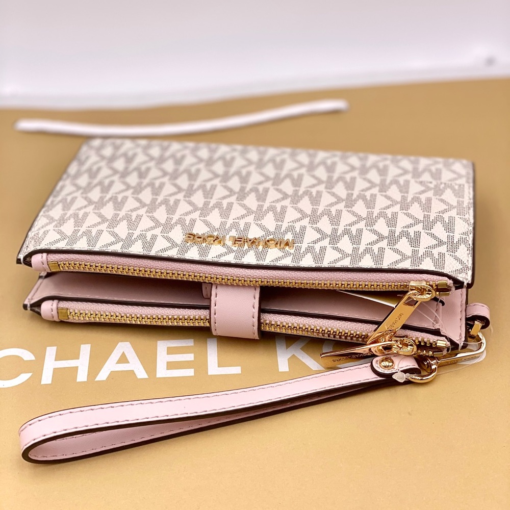 Michael Kors Double Zip Wallet Wristlet - Picture 6 of 11